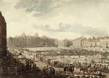 Vogelperspektive des Smithfield-Marktes
